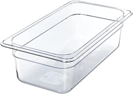 MIA Food Service WINCO 1/3 SIZE PLASTIC PAN 4" DEEP 1EA WINCO 1/3 SIZE PLASTIC PAN 4" DEEP 1EA