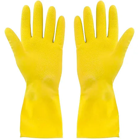Mia Food YELLOW DISH GLOVES MEDIUM 1 PAIR YELLOW DISH GLOVES MEDIUM 1 PAIR