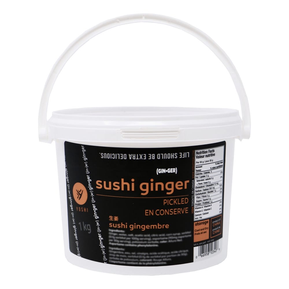 MIA Food Service YOSHI SUSHI PICKLED GINGER 1KG YOSHI SUSHI PICKLED GINGER 1KG