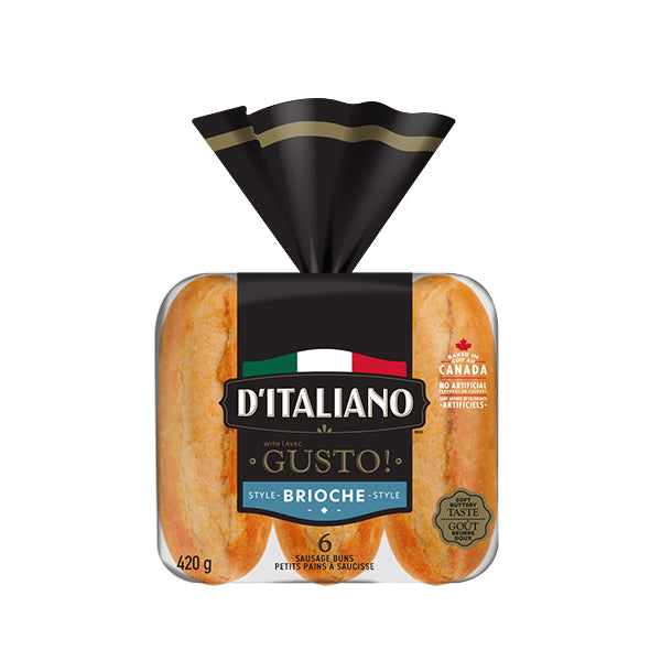D'ITALIANO BRIOCHE SAUSAGE BUNS 6EA