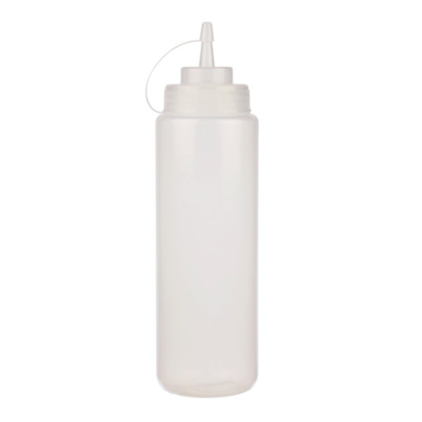 RESTO 12oz CLEAR SQUEEZE BOTTLE W/LID 6EA