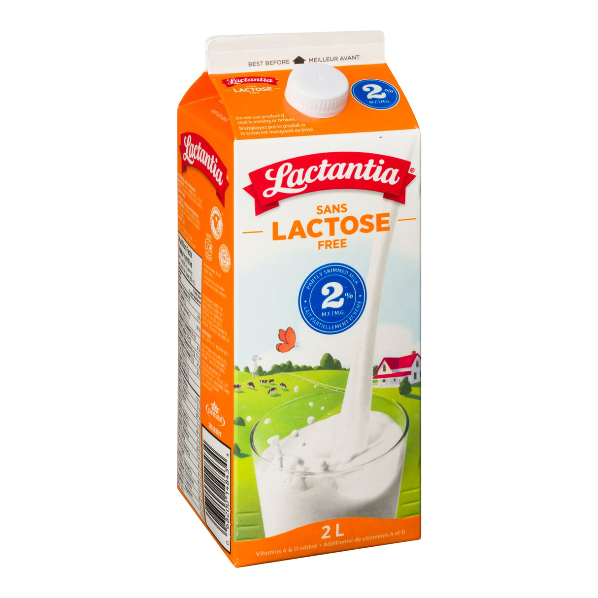 LACTANTIA LACTOSE FREE 2% 2LT