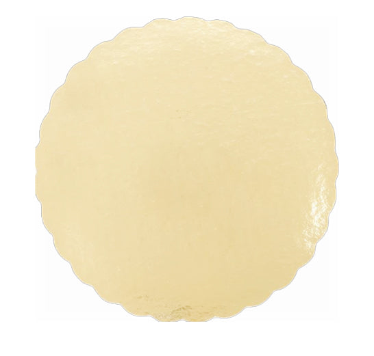ENJAY GOLD SCALLOPED CAKE BOARD 8in 100EA