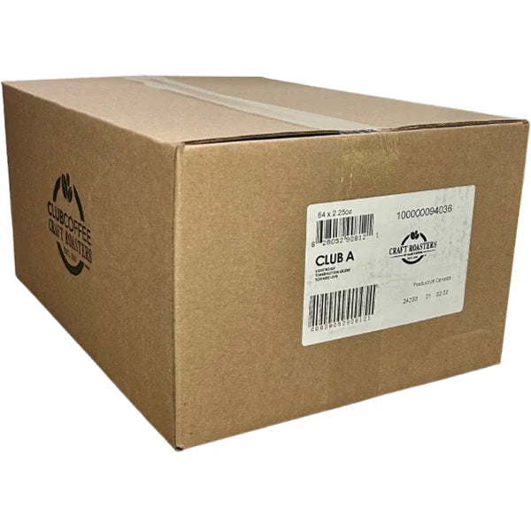CLUB A CRAFT ROASTERS 64X2.25OZ