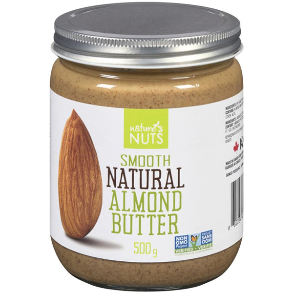 NATURE NUTS ALMOND BUTTER SMOOTH NATURAL 500GR