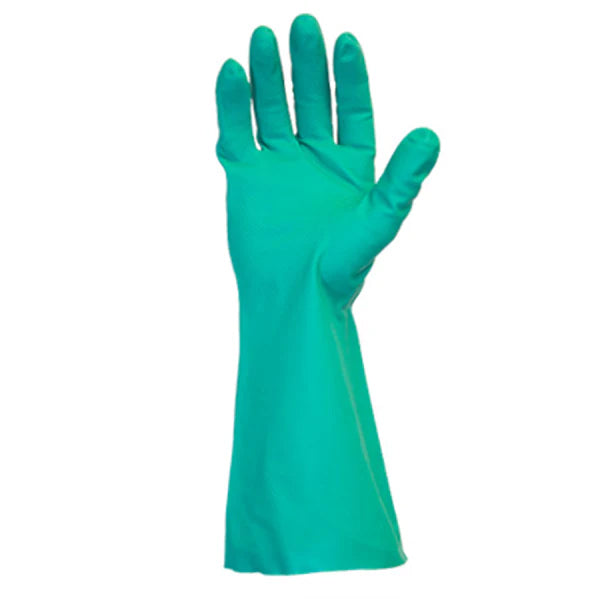 SAFETY ZONE GREEN NITRILE FLOCKED 12in LRG 10x12x1EA