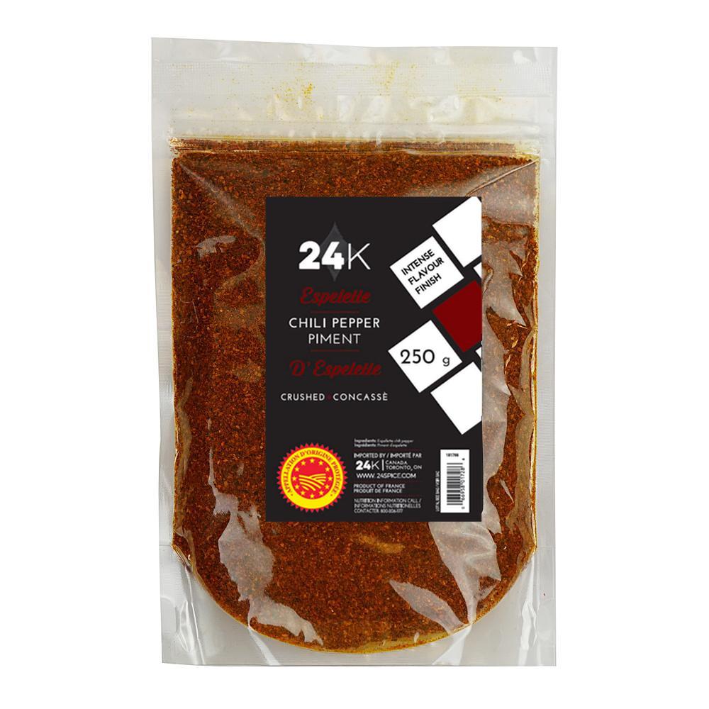 24K ESPELETTE CRUSHED CHILI PEPPER 250GR