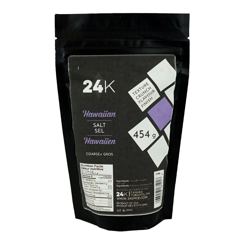 24K HAWAIIAN BLACK SALT 454GR