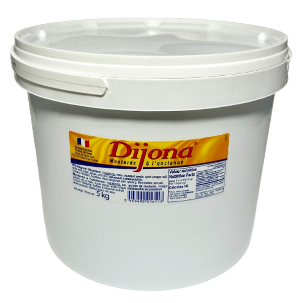 DIJONA DIJON WHOLE GRAIN MUSTARD 2x5KG