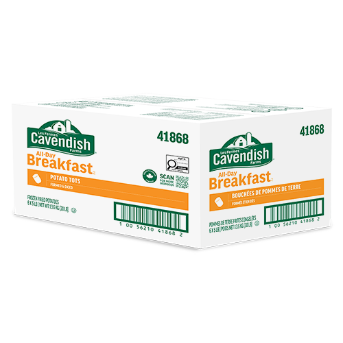 CAVENDISH POTATO TOTS 6X5LB