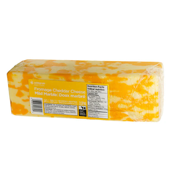 AGROPUR MARBLE CHEDDAR CHEESE 2.27KG