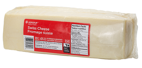AGROPUR SWISS CHEESE 2.5KG