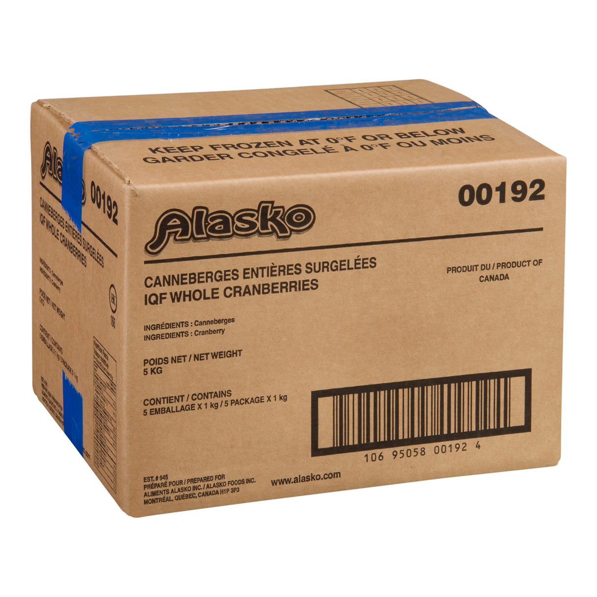 ALASKO CRANBERRIES 5X1KG