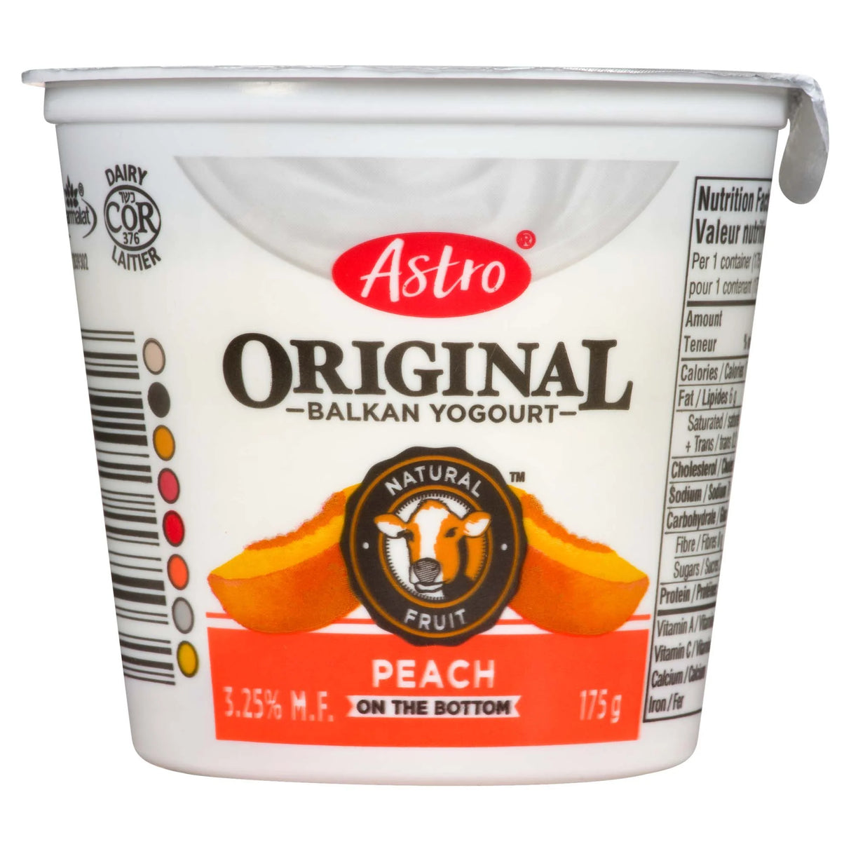 ASTRO ORIGINAL PEACH YOGURT 175GR