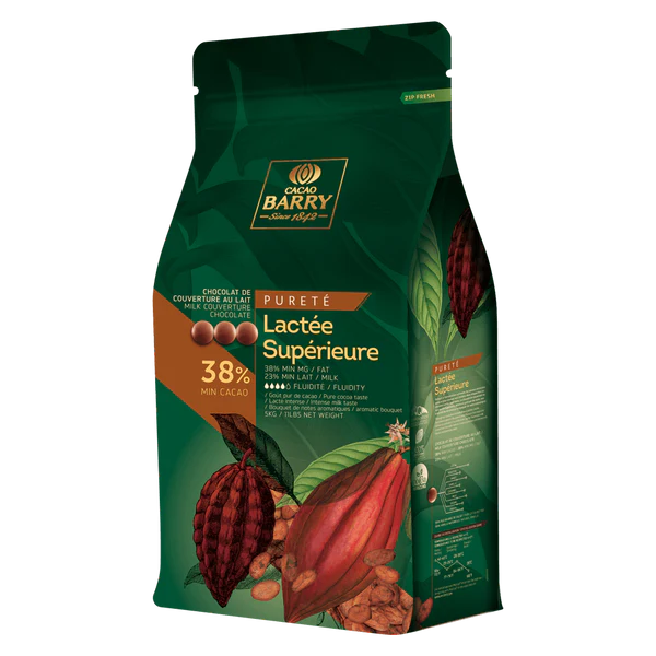 CACAO BARRY 38% LACTEE SUPERIEURE PISTOLES 5KG