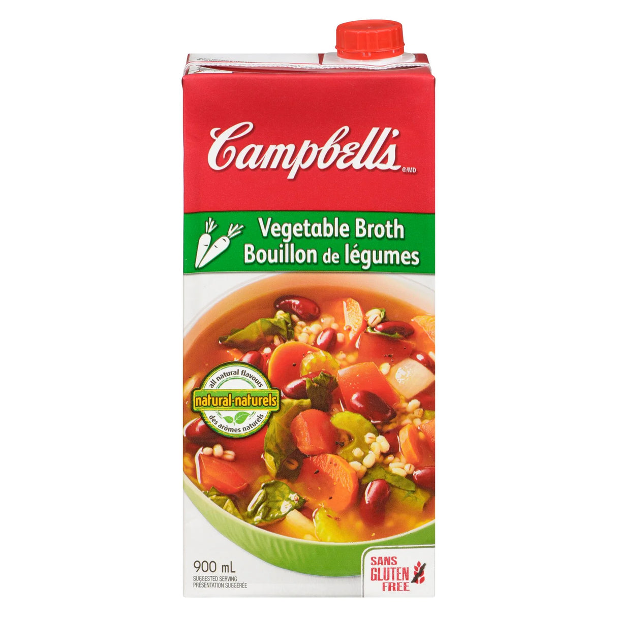 CAMPBELLS VEGETABLE BROTH 900ML