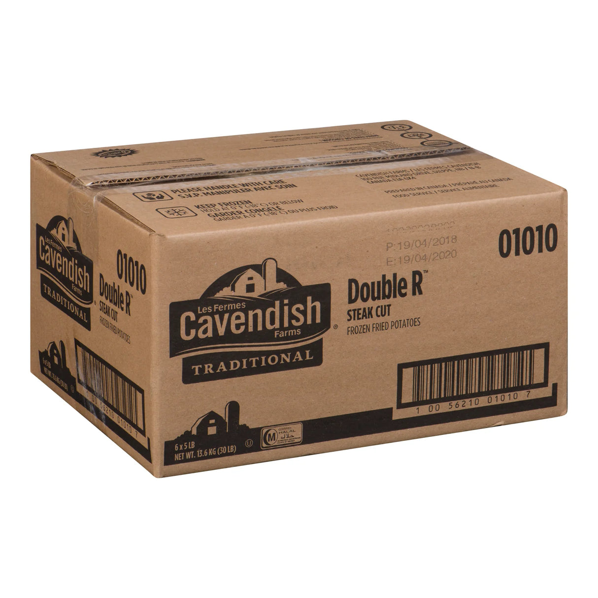 CAVENDISH COUNTRY CUT FRIES 6X5LB