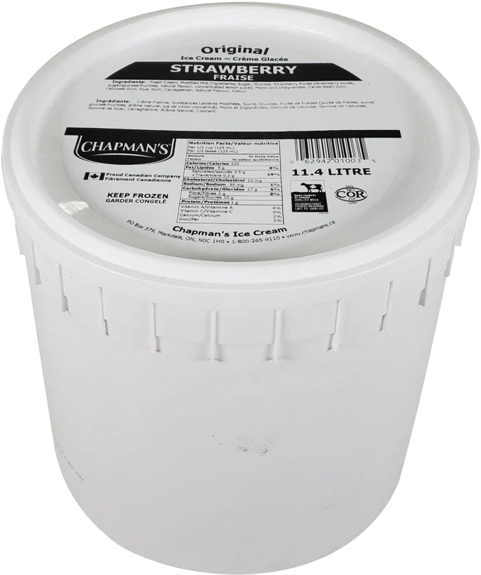CHAPMANS STRAWBERRY ICE CREAM 11.4L