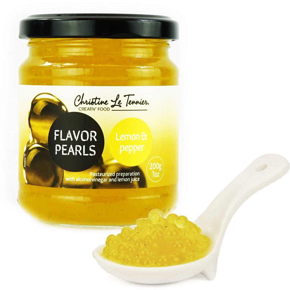 CHRISTINE TENNIER FLAVOUR PEARLS LEMON & PEPPER 200GR