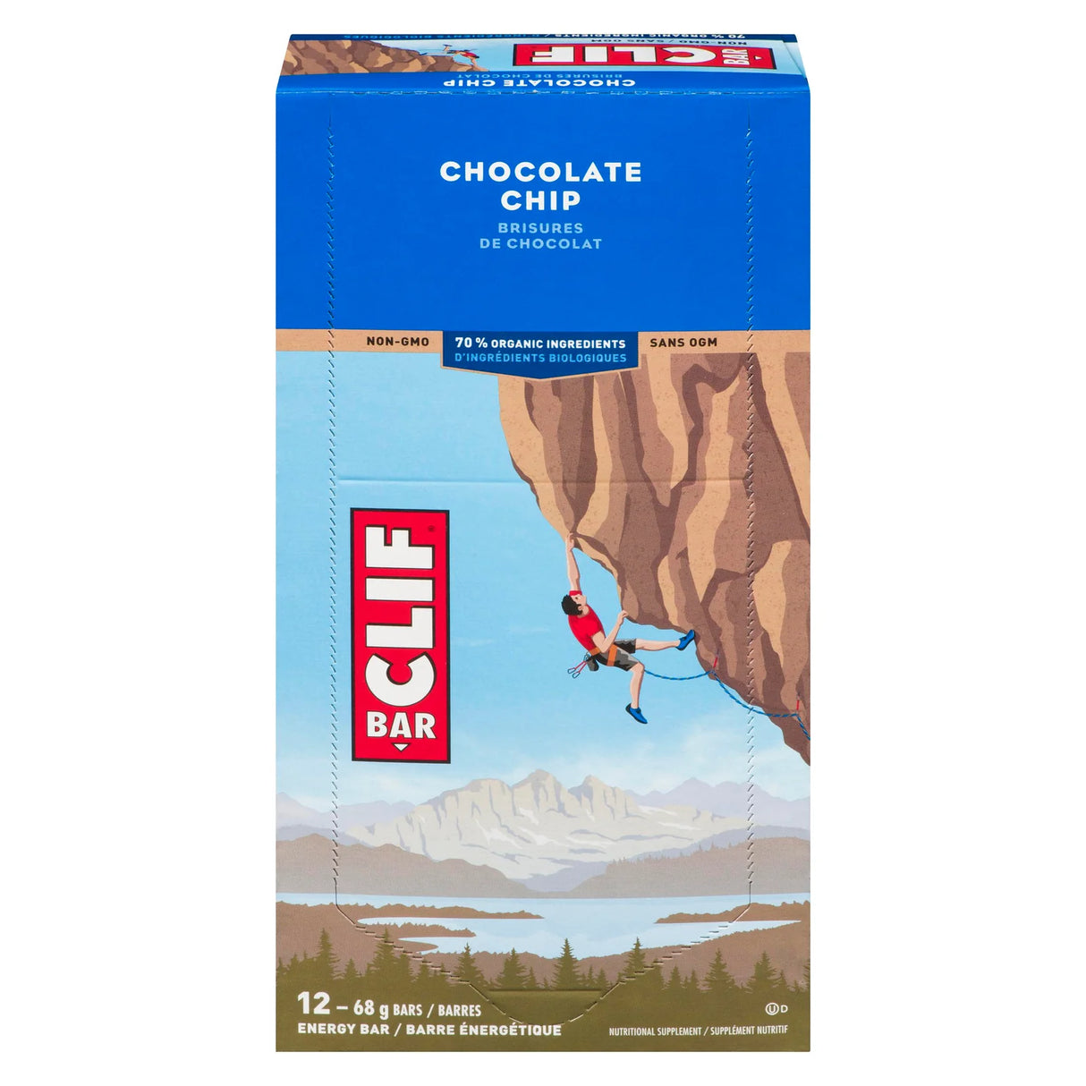 CLIF BAR CHOCOLATE CHIP 12X68GR