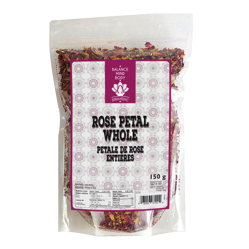 DINAVEDIC WHOLE ROSE PETALS 150GR