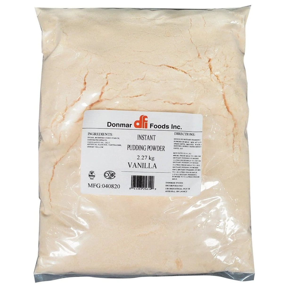 DONMAR INSTANT VANILLA PUDDING 2.27KG