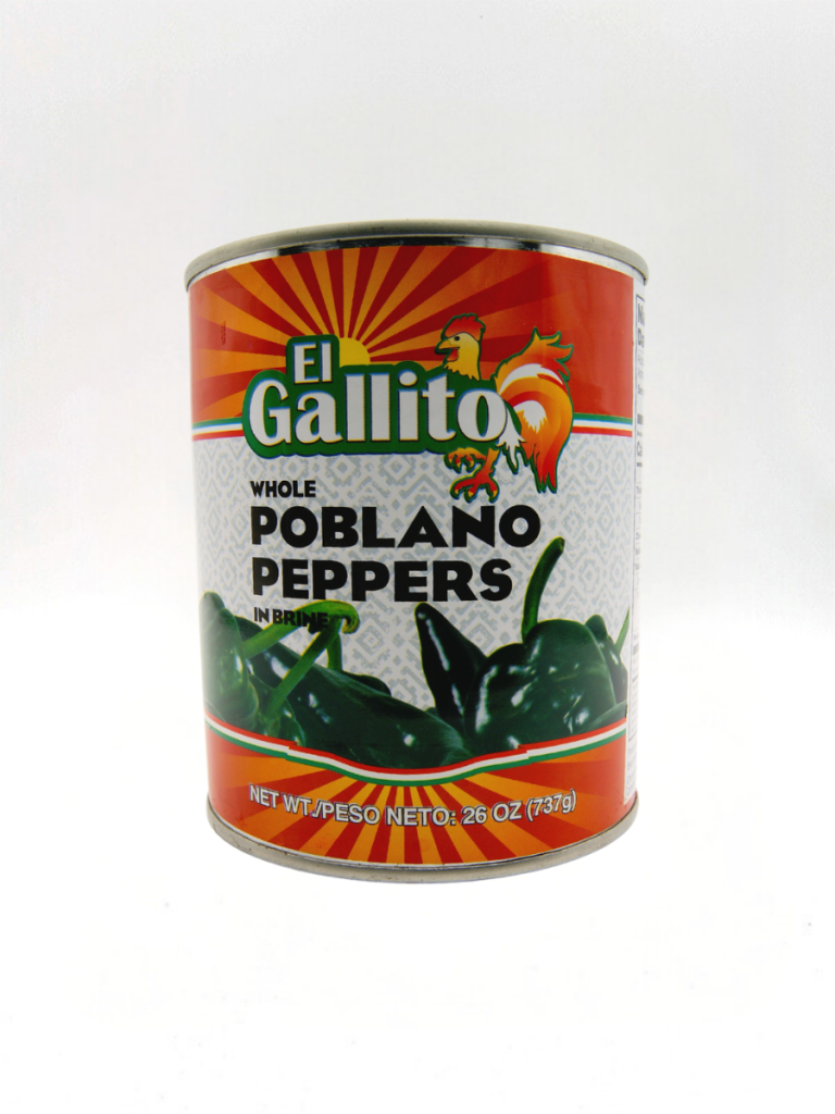 EL GALLITO POBLANO PEPPERS 12X737GR