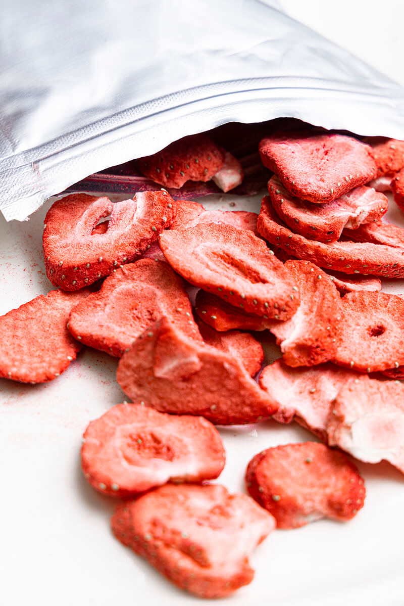 FRESH-AS FREEZE DRIED STRAWBERRY SLICES 100GR
