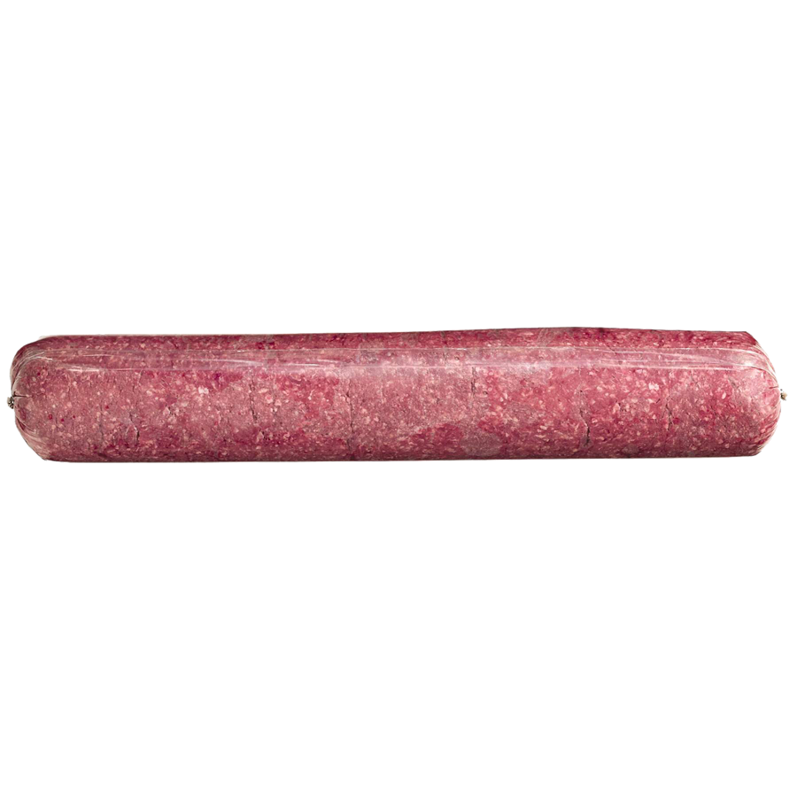 FRESH LEAN GROUND BEEF VAC PAC TUBE 5KG