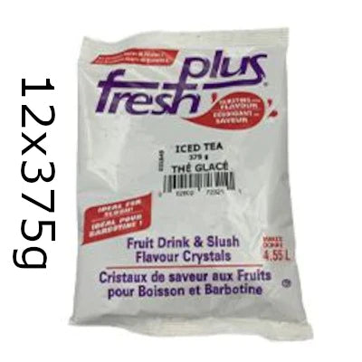 FRESH PLUS ICED TEA POWDER 12X375GR