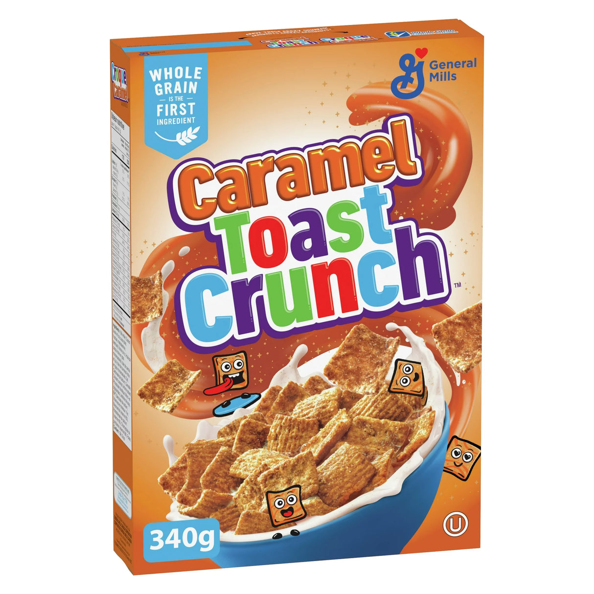 GENERAL MILLS CARAMEL TOAST CRUNCH CEREAL 340GR