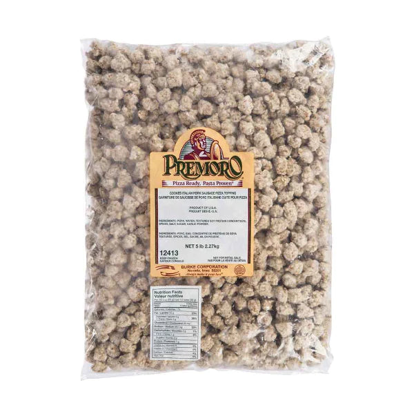 GLACIAL TREASURE PORK SAUSAGE TOPPING 2X2.27 KG