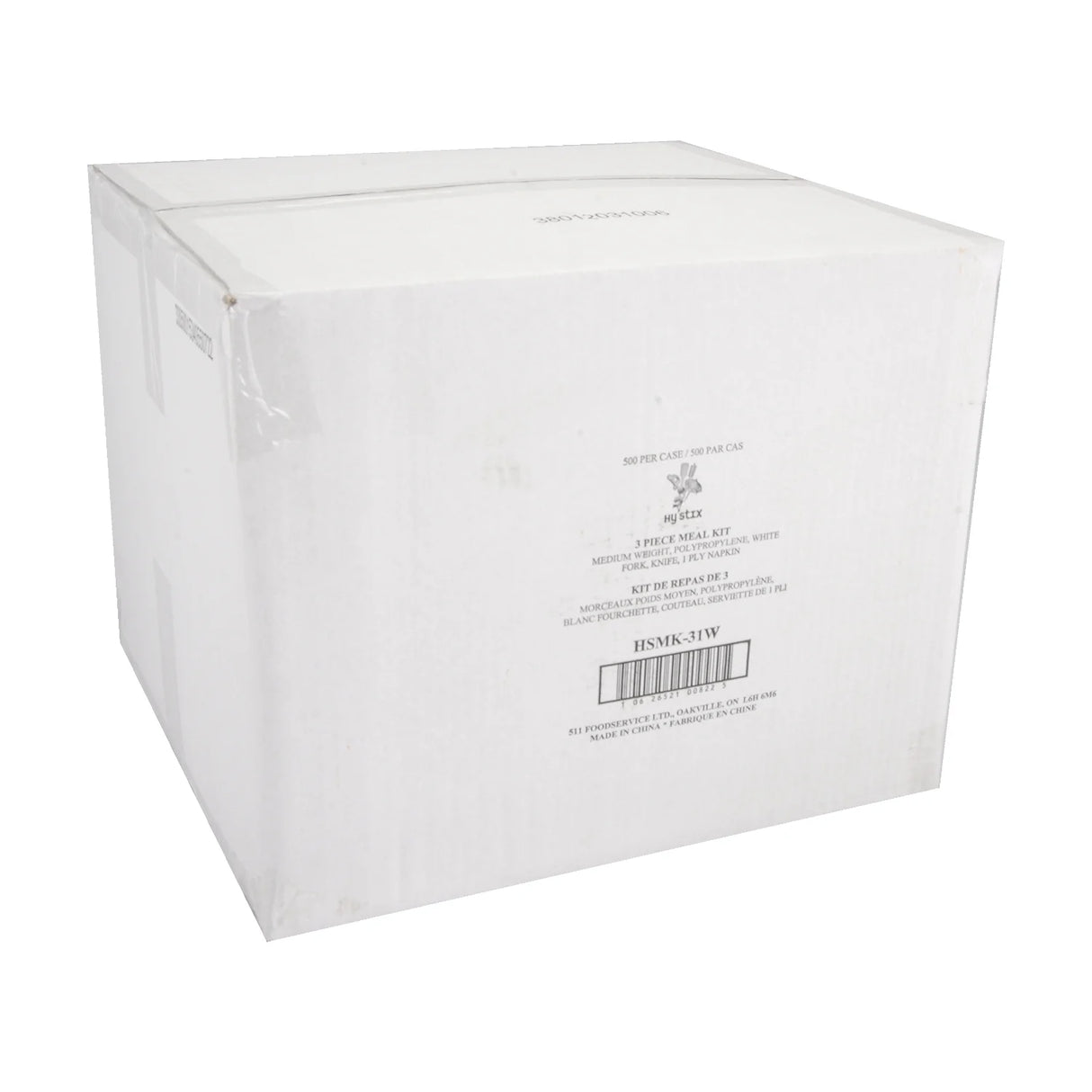 HY-STIX 3IN1 WHITE CUTLERY KIT 500EA