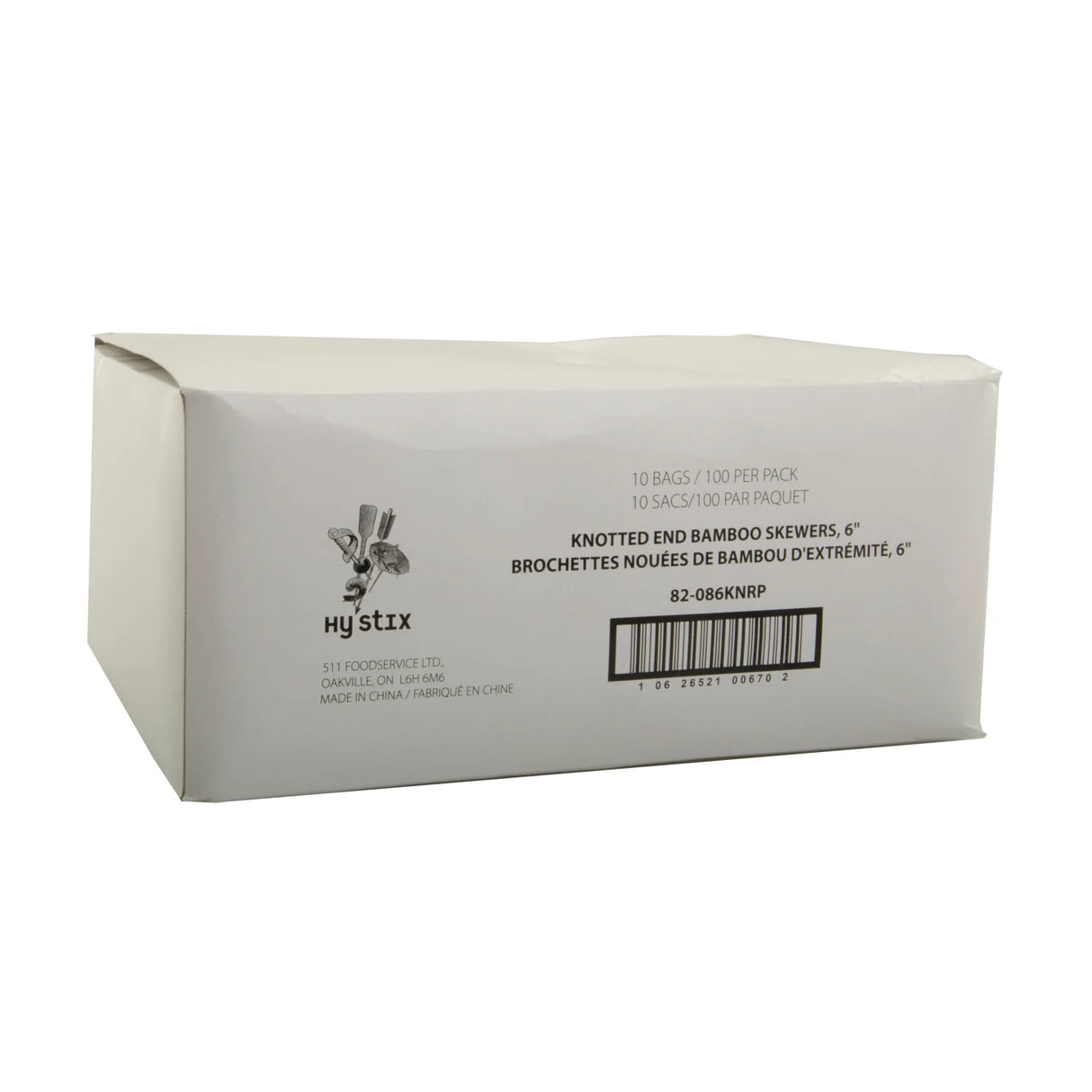 HY-STIX 6" BAMBOO TWISTS 10X100EA
