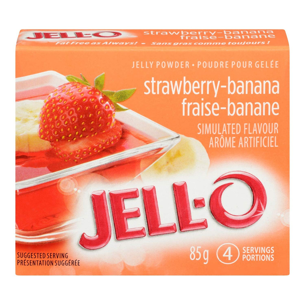 JELLO STRAWBERRY BANANA 85GR