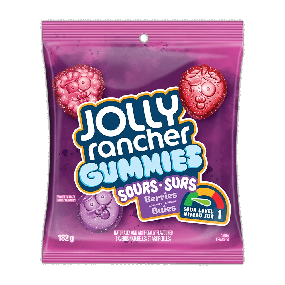 JOLLY RANCHER SOUR BERRIES GUMMIES 182GR