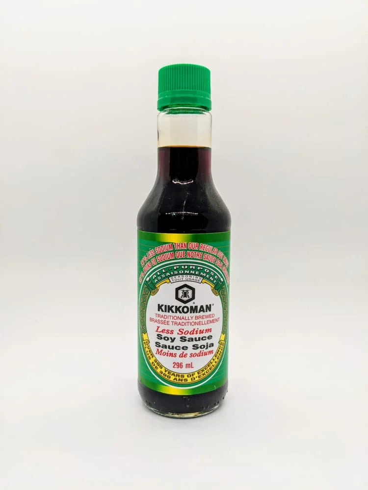 KIKKOMAN LESS SODIUM SOY SAUCE 296ML