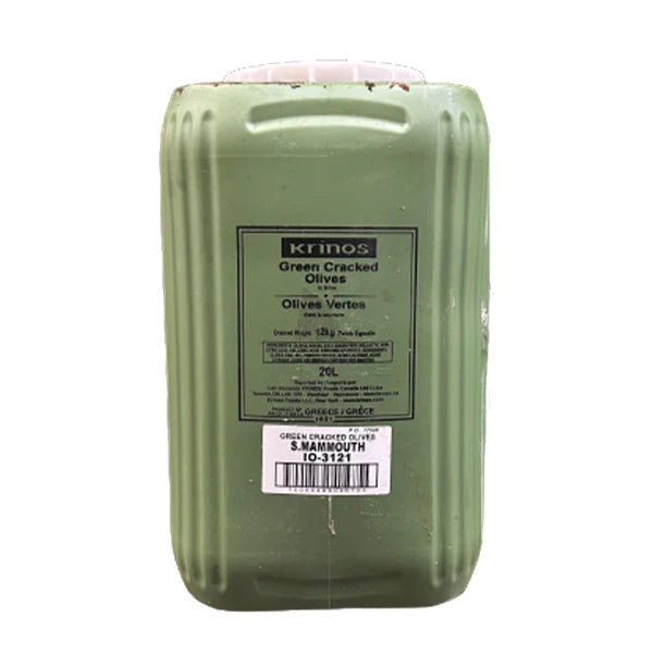 KRINOS GREEN CRACKED OLIVES MAMMOTH 12KG