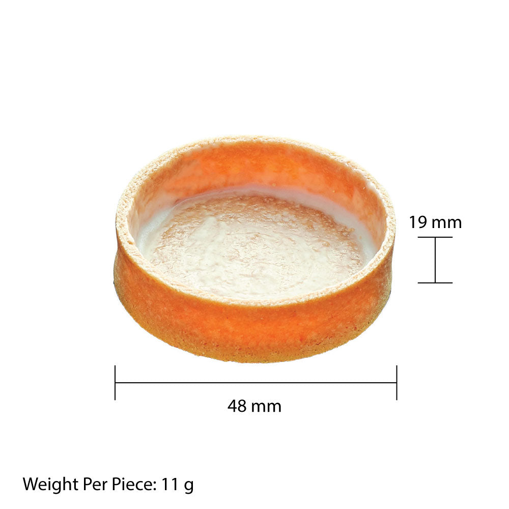 LA ROSE NOIRE 48MM SWEET ROUND SMALL TART SHELLS 125EA