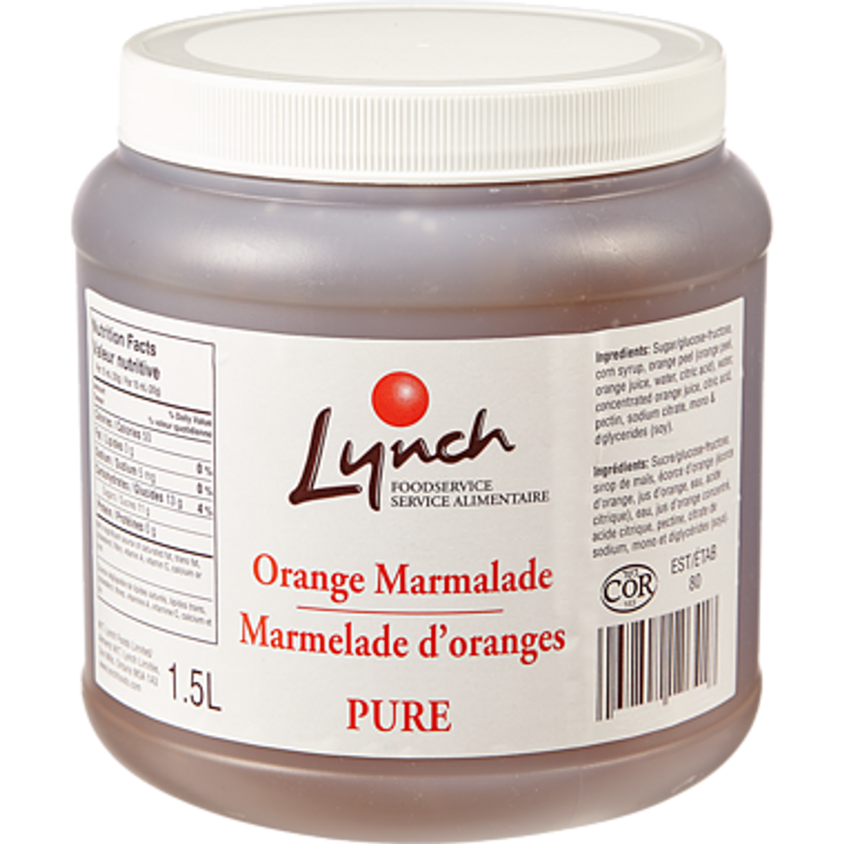 LYNCH ORANGE MARMALADE 1.5L