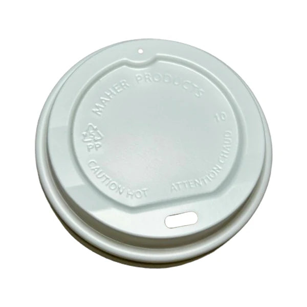 MAHER 08-24OZ WHITE DOME LIDS 20X50EA