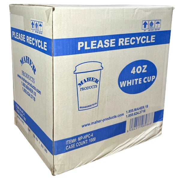 MAHER 4OZ WHITE ESPRESSO CUPS 20X50EA