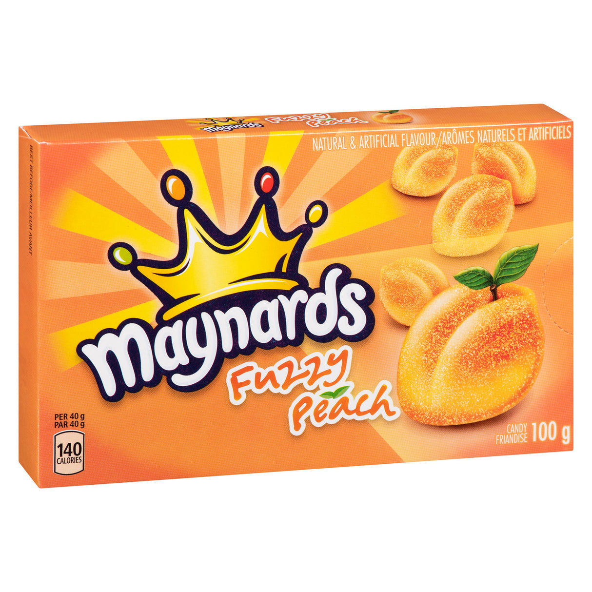 MAYNARDS FUZZY PEACH GUMMIES THEATRE BOX 100GR
