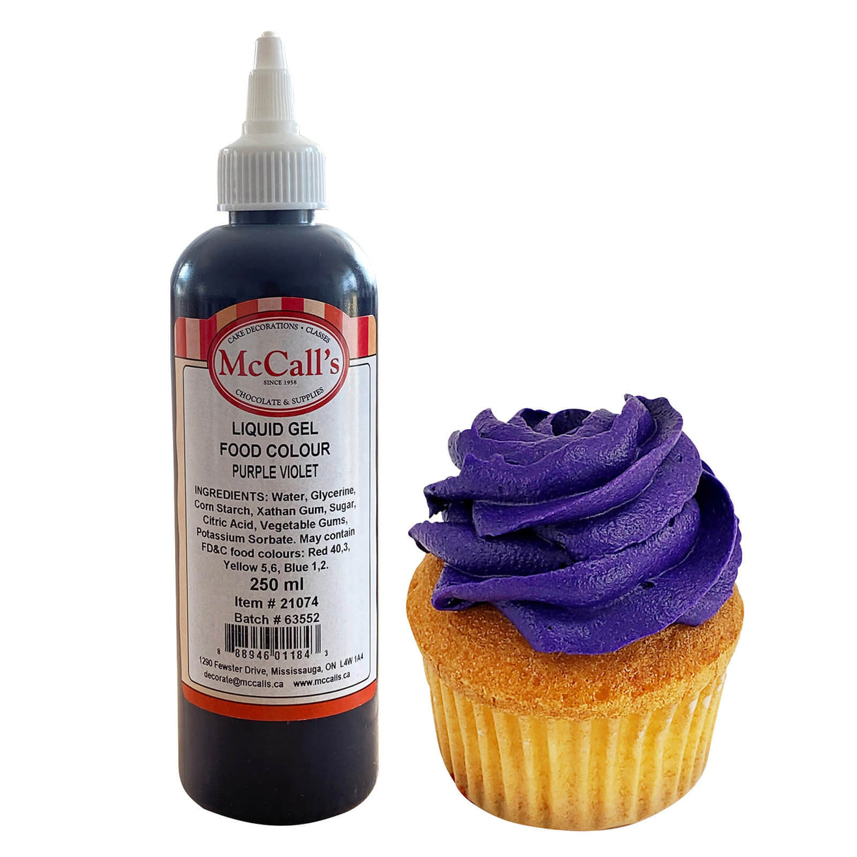 MCCALLS VIOLET PURPLE FOOD COLOUR GEL 250ML