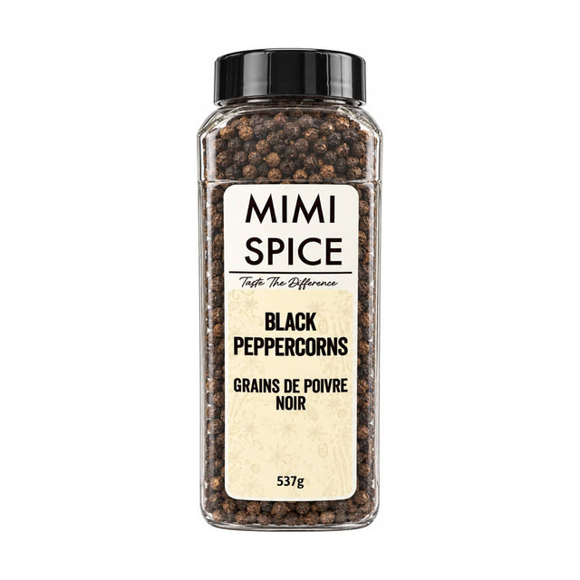 Mia Food Service Spices & Seasonings MIMI SPICE BLACK PEPPERCORNS 537GR MIMI SPICE BLACK PEPPERCORNS 537GR