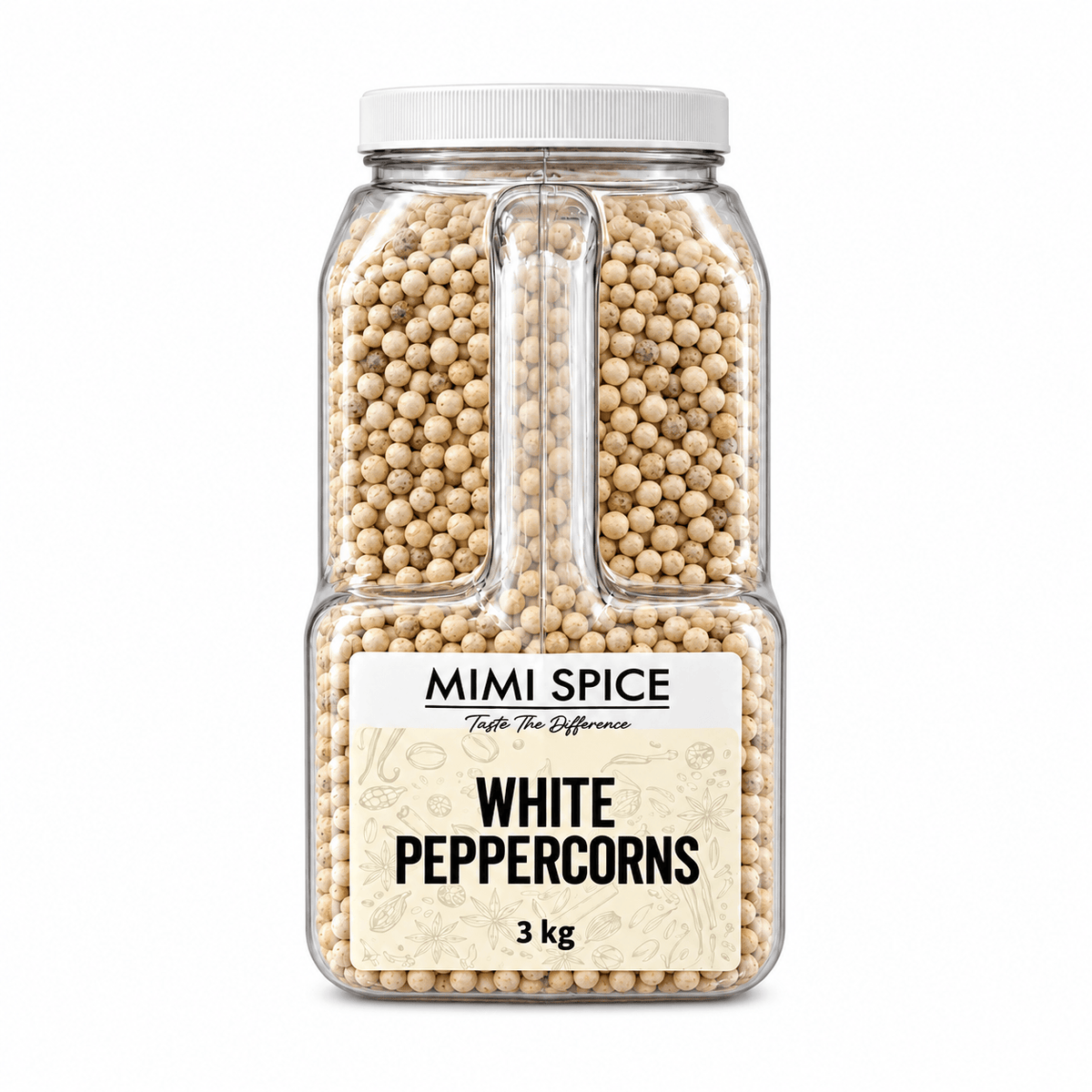 Mia Food Service Spices & Seasonings MIMI SPICE WHITE PEPPERCORNS 3KG MIMI SPICE WHITE PEPPERCORNS 3KG