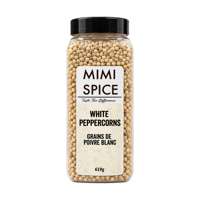 Mia Food Service Spices & Seasonings MIMI SPICE WHITE PEPPERCORNS 619GR MIMI SPICE WHITE PEPPERCORNS 619GR