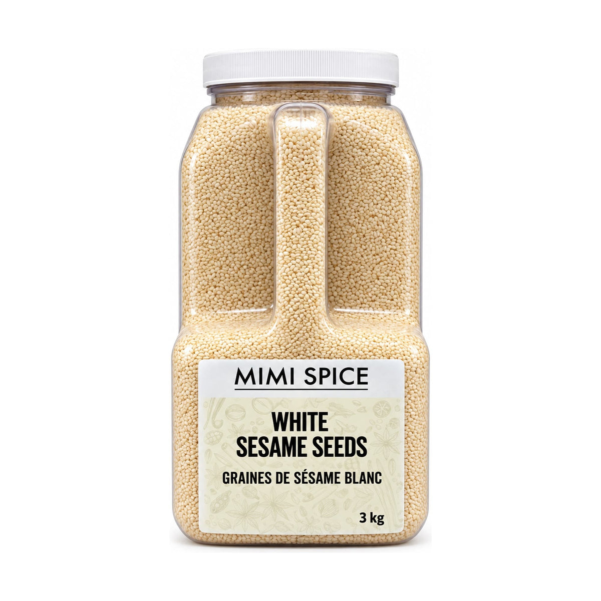 Mia Food Service Spices & Seasonings MIMI SPICE WHITE SESAME SEEDS 3KG MIMI SPICE WHITE SESAME SEEDS 3KG