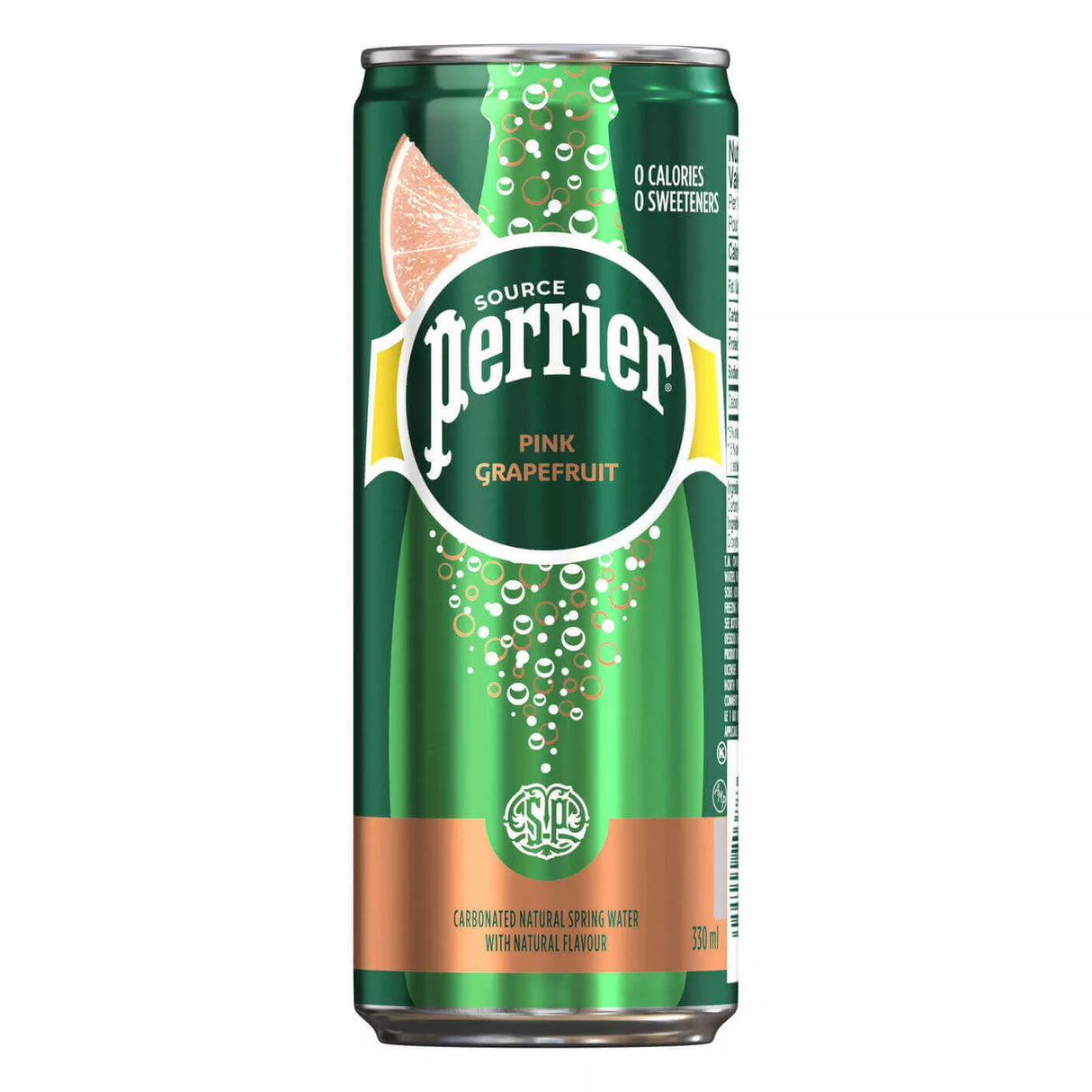 PERRIER SPARKLING WATER GRAPEFRUIT SLIM CANS 24X330ML