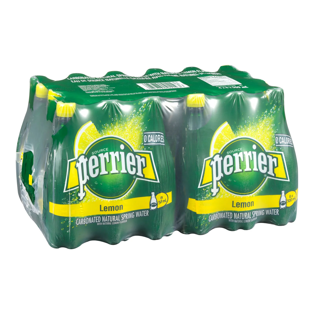 PERRIER SPARKLING WATER LEMON PLASTIC 24X500ML